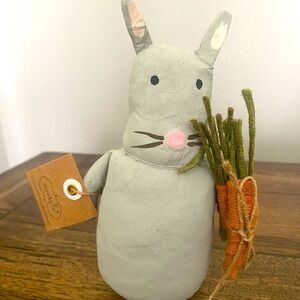 Mudpie Bunny Fabric Sitter New with Tags